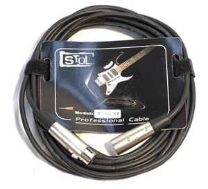 CABLE XLR MALE FEMELLE 3 METRES 6 MM